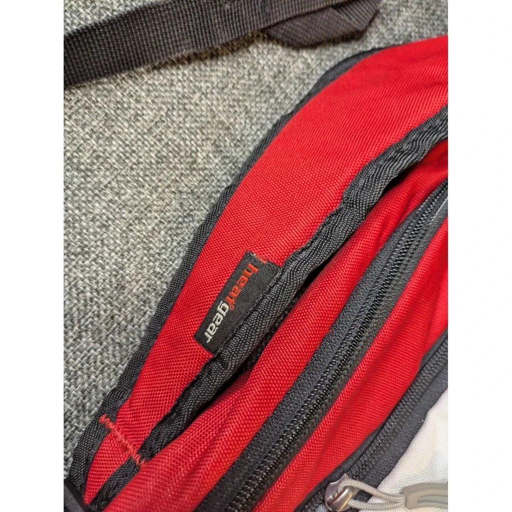 Under Armour Storm Heat Gear Team Hustle Backpack Red Big Logo School Book Bag